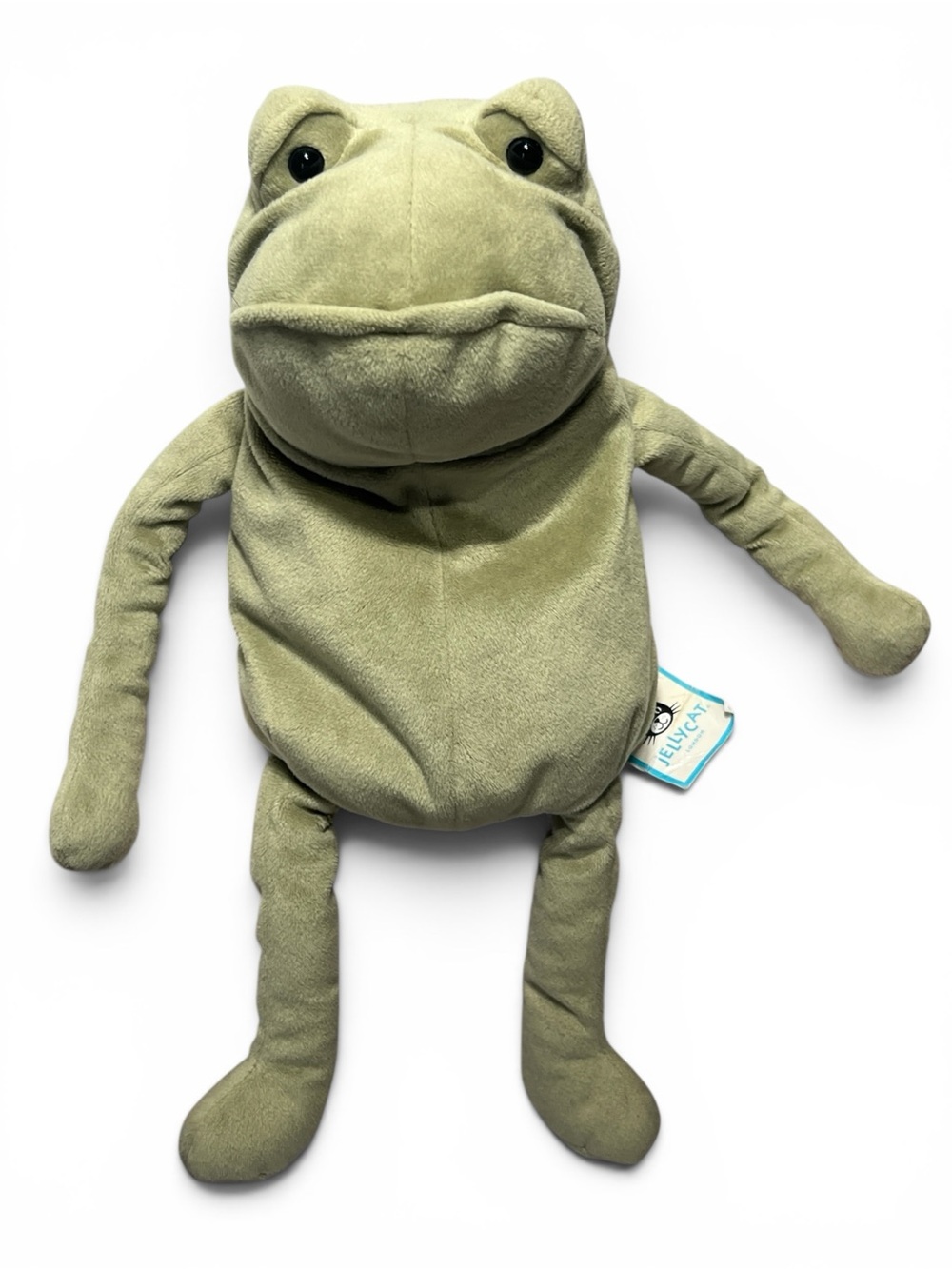 Jellycat Fergus Frog 12” Plush Heritage Collection Sitting Stuffed Animal
